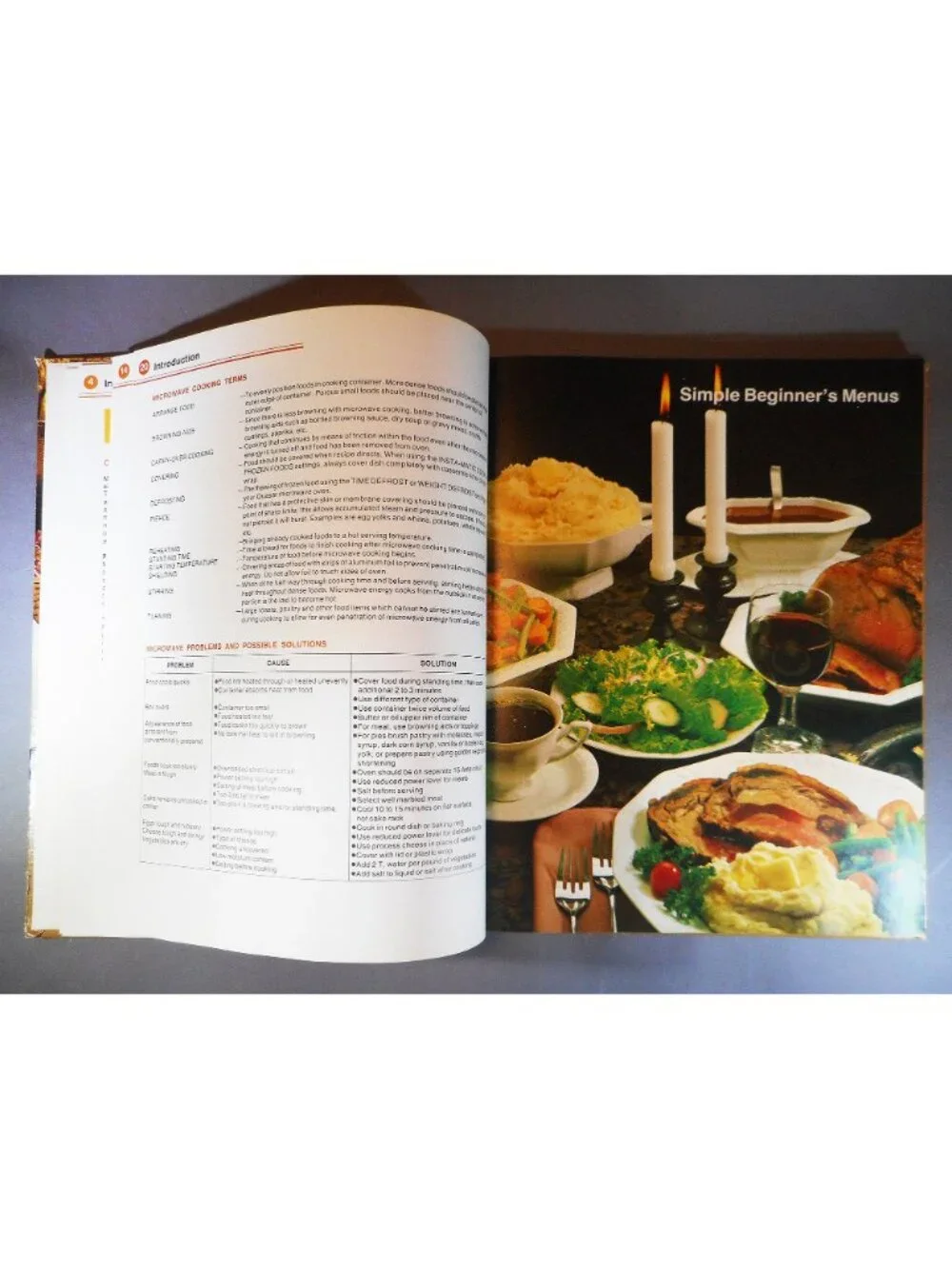 Quasar Microwave Cooking Insta-Matic & Variable Power (HC) Vintage Recipes 1978